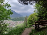 Blick auf Oberau (Foto gespeichert zu Ausgangspunkt Aussichtspunkt Am Grünen Fleck),#