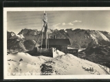 Wankhaus gegen Karwendel (Foto gespeichert zu Ausgangspunkt Berggasthof Wank-Haus),#Historische Ansichtskarte zum <a href=/historisch/>Verkauf</a>