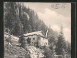 Brünnsteinhaus (Foto gespeichert zu Ausgangspunkt Brünnsteinhaus),#Historische Ansichtskarte zum <a href=/historisch/>Verkauf</a>
