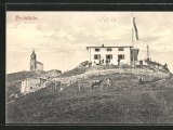 Hochfellnhaus mit Kapelle (Foto gespeichert zu Ausgangspunkt Hochfellnhaus),#Historische Ansichtskarte zum <a href=/historisch/>Verkauf</a>