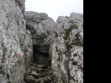 Eindrucksvolle Passage auf dem Klettersteig,#