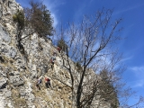 Der drahtseilgesicherte Aufstieg zur Wasserwand (Foto gespeichert zu <a href=/wanderweg/wasserwand-heuberg-2989/>Weg</a>),#