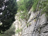 Die Leiter zur <a href=/freizeit/marmitta-dei-giganti-65294/>Marmitta dei Giganti</a>   Piccola (Foto gespeichert zu Ausgangspunkt Marmitta dei Giganti Piccola),#