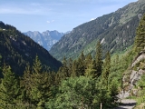 Steile, gepflasterte Serpentine auf dem Murgtalweg,#