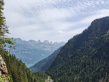 Blick auf den Speicherteich Merlen und den Walensee,#