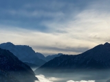 Blick nach Süden - der Plansee ,#Foto: JuttaS