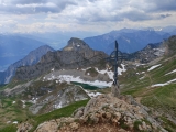Blick über den Grubersee zur <a href=/gipfel/haidachstellwand-1289/>Haidachstellwand</a> (Foto gespeichert zu <a href=/gipfel/rofanspitze-10369/>Rofanspitze</a>) (Foto gespeichert zu Ausgangspunkt Haidachstellwand),#