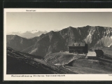 Rotwandhaus gegen <a href=/gipfel/hinteres-sonnwendjoch-552/>Hinteres Sonnwendjoch</a>  (Foto gespeichert zu Ausgangspunkt Rotwandhaus),#Historische Ansichtskarte zum <a href=/historisch/>Verkauf</a>