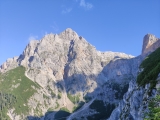 Blick auf das <a href=/gipfel/breithorn-2750/>Breithorn</a> und den Weg zur Materialseilbahn,#