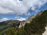 Der Grat von der Seekarspitze (links) zur <a href=/gipfel/seebergspitze-11505/>Seebergspitze</a> (Foto gespeichert zu <a href=/wanderweg/seekarspitze-seebergspitze-7859/>Weg</a>),#