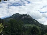 Blick von Dornbirn auf die Bergstation der Karrenseilbahn,#