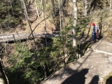 Abstieg in den Kesselgraben zur Schalmeischlucht,#
