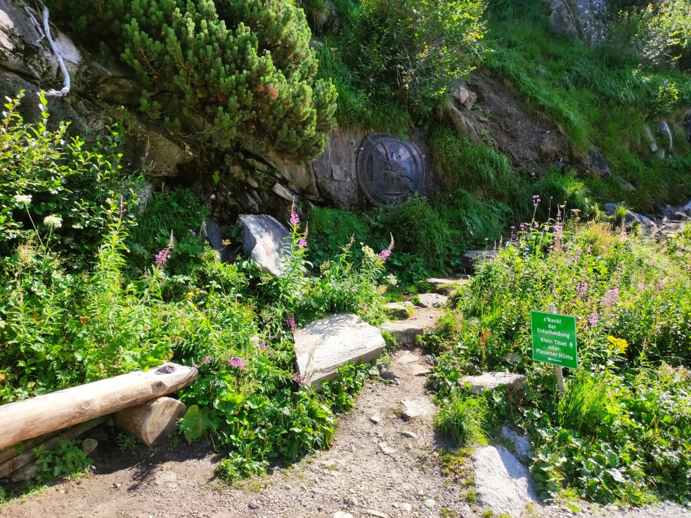 Klettersteig Richterspitze und Rainbachköpfl: Klettersteig Richterspitze und Rainbachköpfl: Abzweig (Abzweig Plauener Hütte)