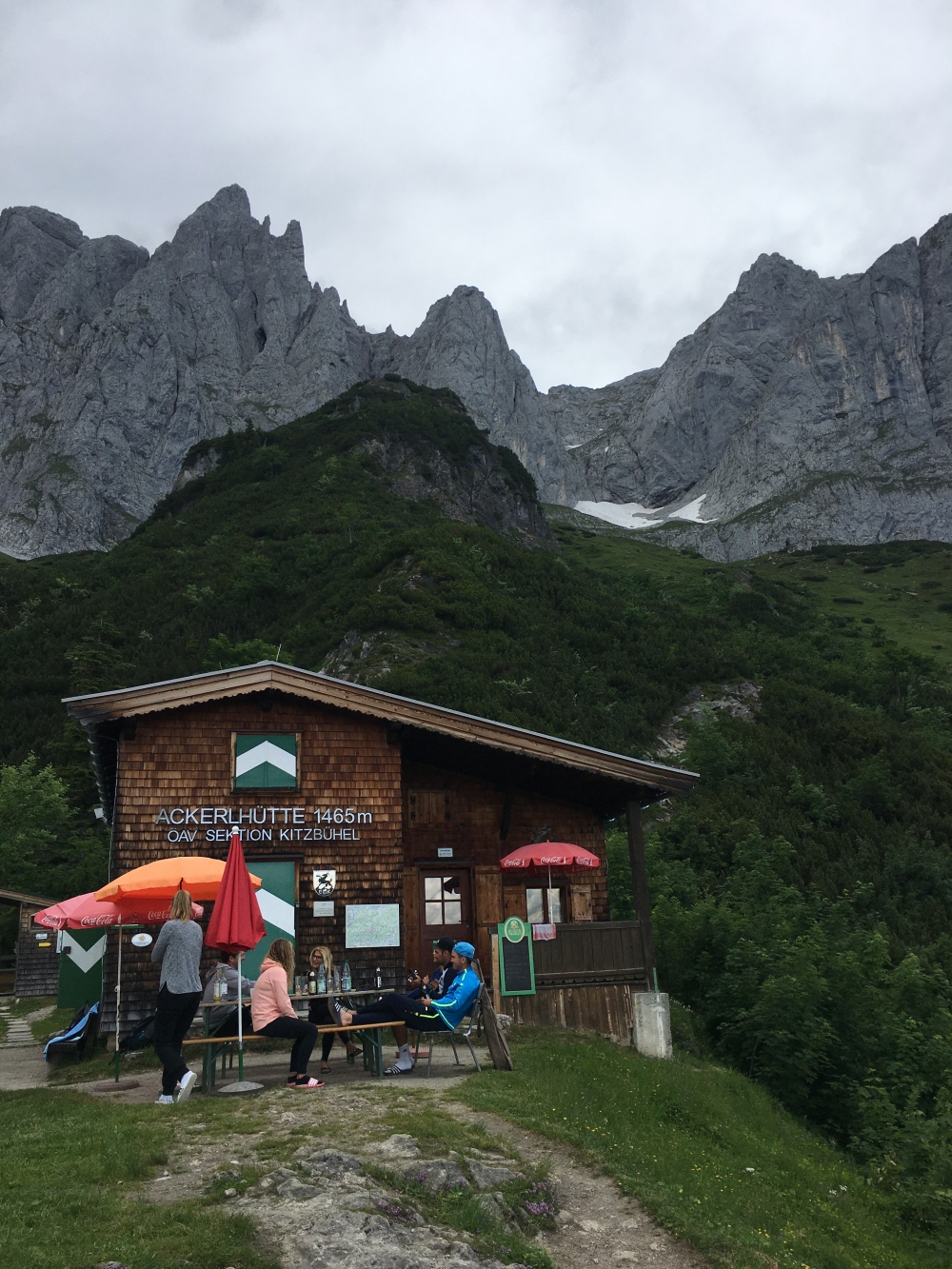 Klettersteig Ackerlspitze von St.Johann: Klettersteig Ackerlspitze von St.Johann: Die Ackerlhütte