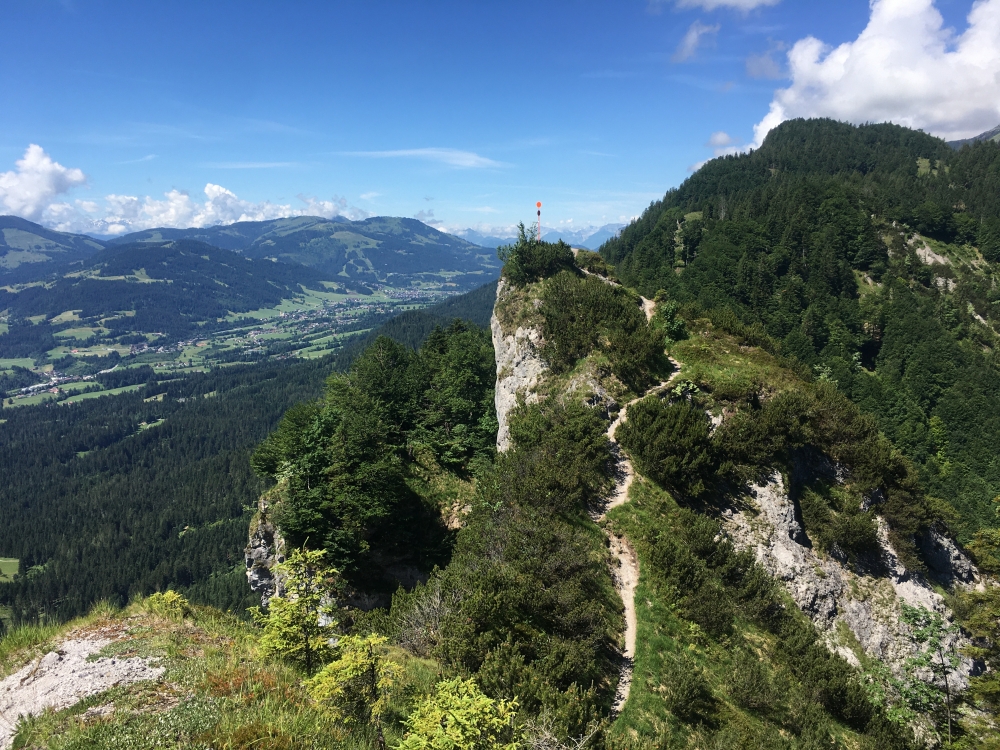 Klettersteig Ackerlspitze von St.Johann: Pfad zum Gscheuerkopf