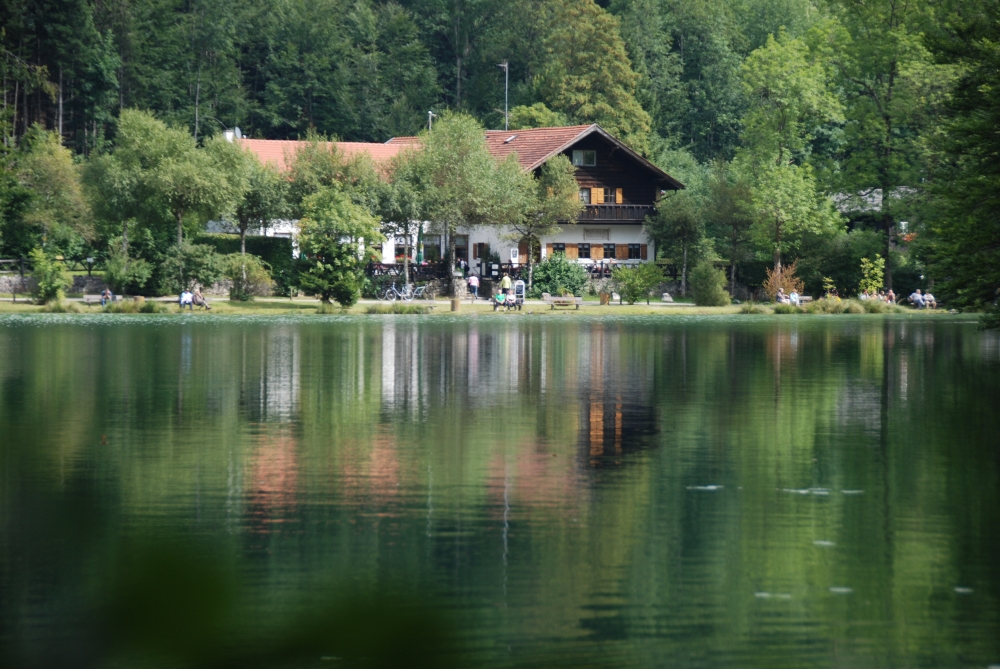 Wanderung Salober Alm: Wanderung Salober Alm: Blick über den Alatsee
