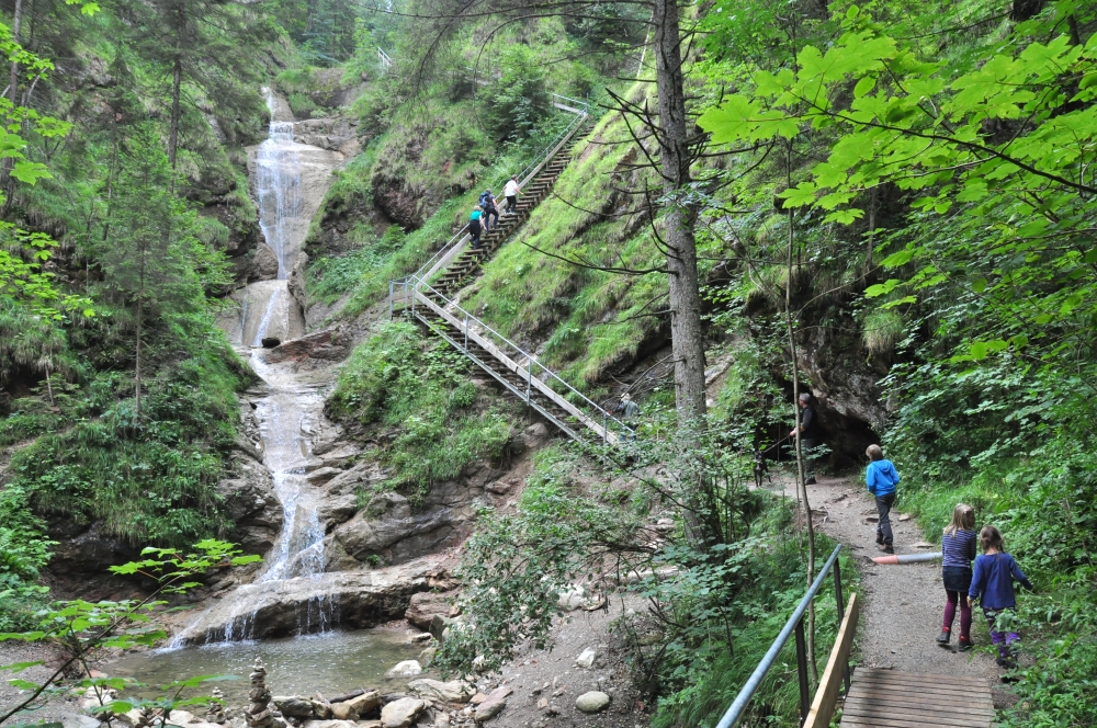 Wanderung Alpspitz: Wanderung Alpspitz: Wasserfall (Wasserfall Nesselwang)