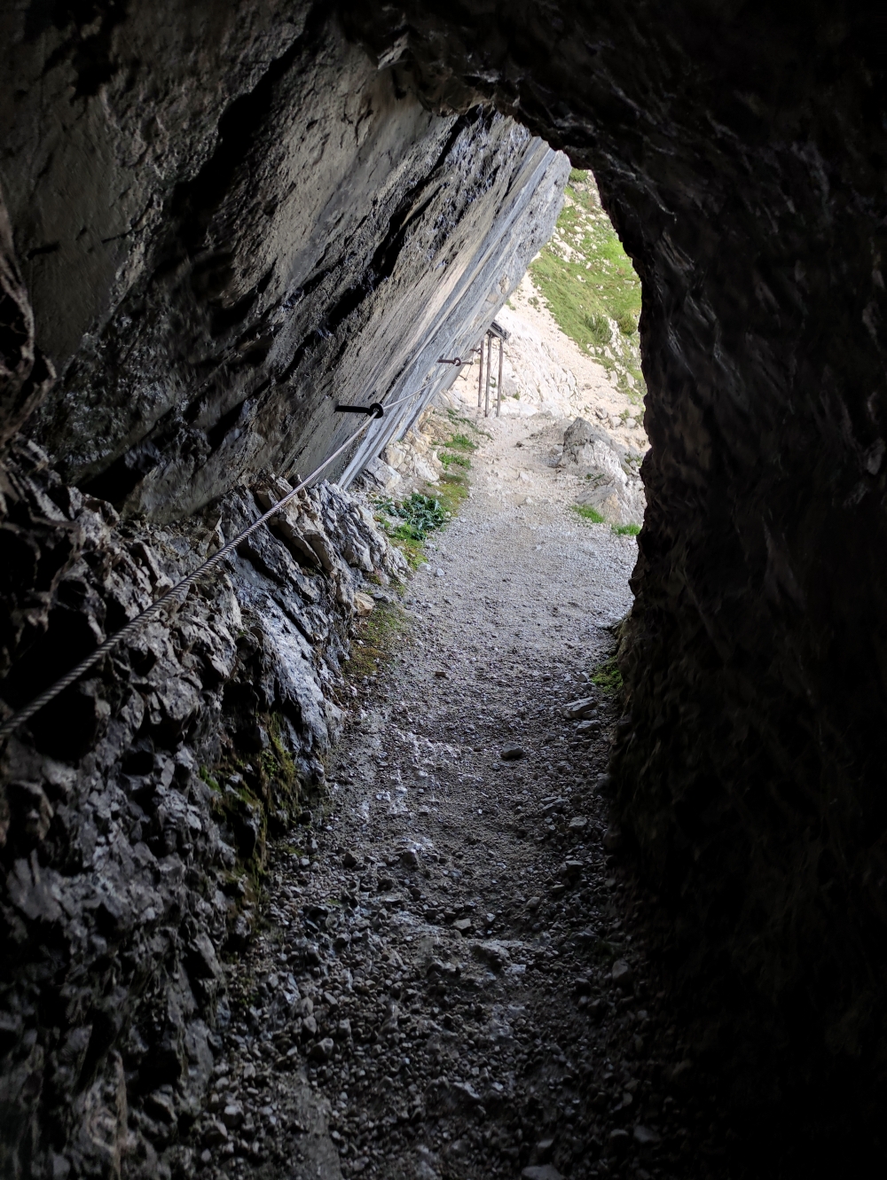 Klettersteig Alpspitz-Ferrata: Tunnel Nordwandsteig