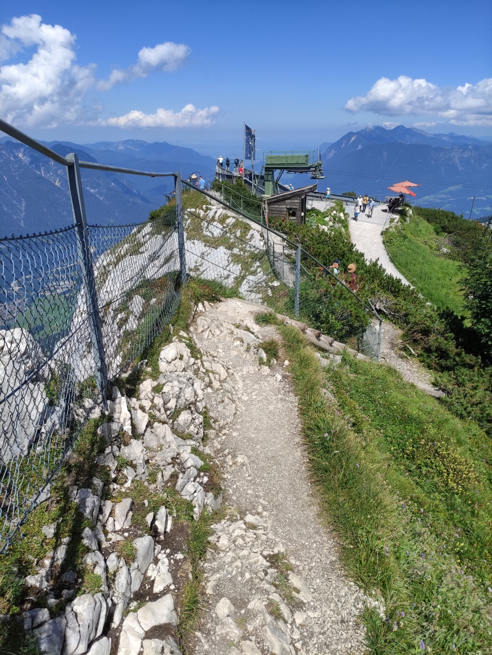Klettersteig Alpspitz-Ferrata: Übergang zum AlpspiX