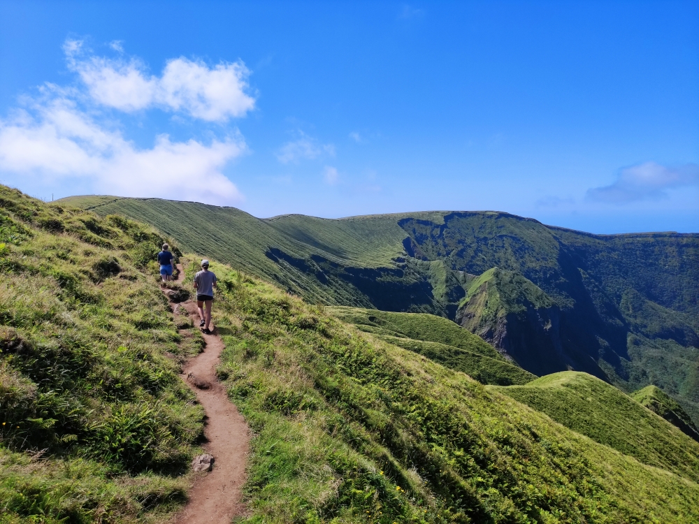 Wanderung Caldeira do Faial: Weg
