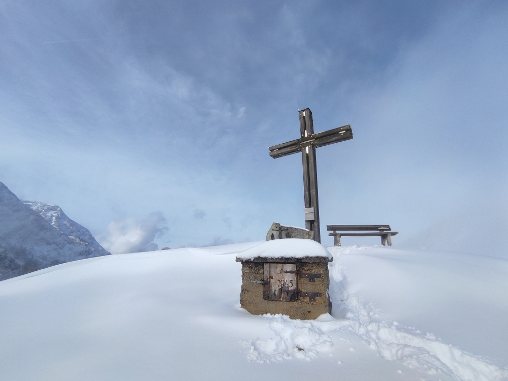 Wanderung Zunterköpfl: Wanderung Zunterköpfl: Gipfelkreuz (Ascherjöchl)