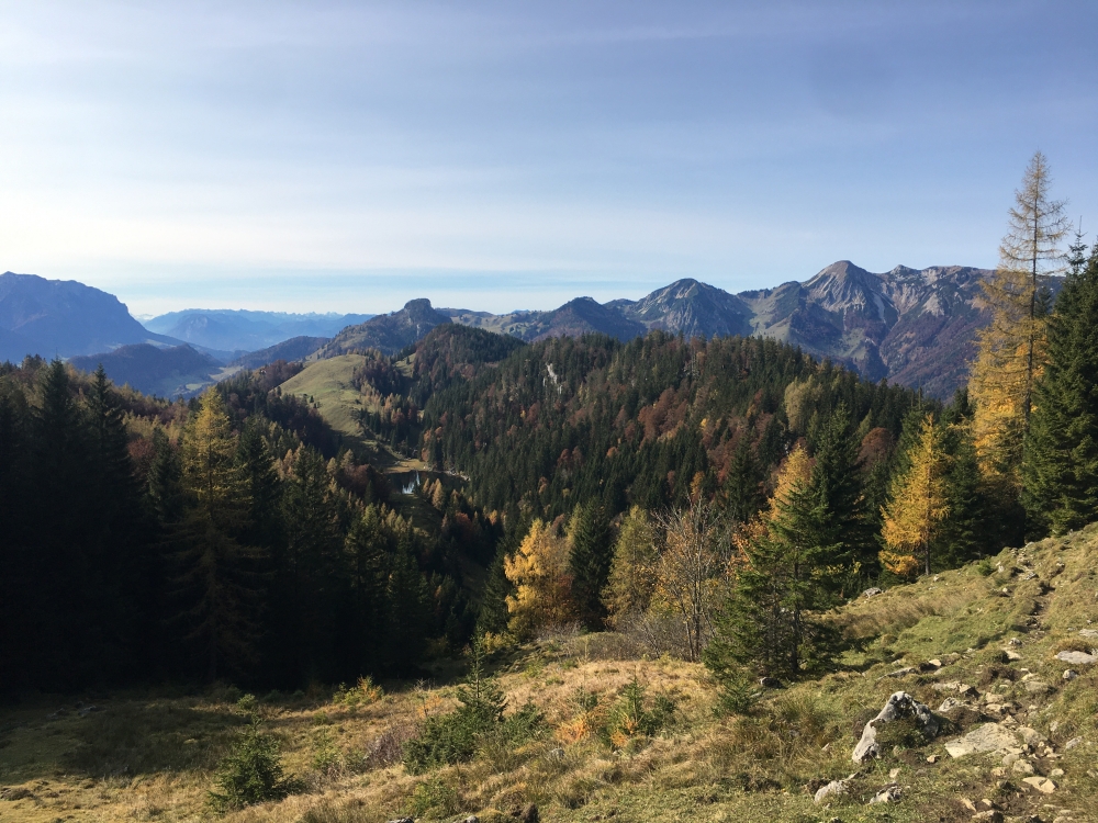 Taubensee-Blick: Blick über den Taubensee zum Geigelstein