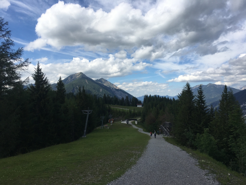 Wanderung Bärenkopf: Unschöner Pisten-Weg