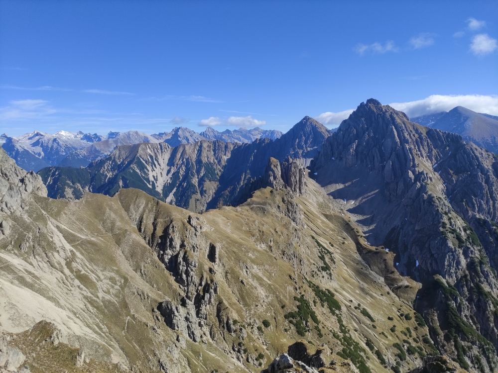 Klettersteig Freiungen Höhenweg: Zum Ursprungssattel mit den Wibmertürme