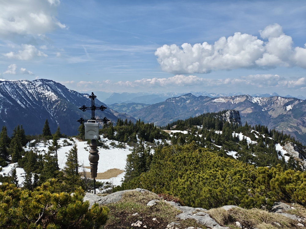 Wanderung Scheibenwand: Wanderung Scheibenwand: Blick zur Sonnwendwand (Bauernwand)