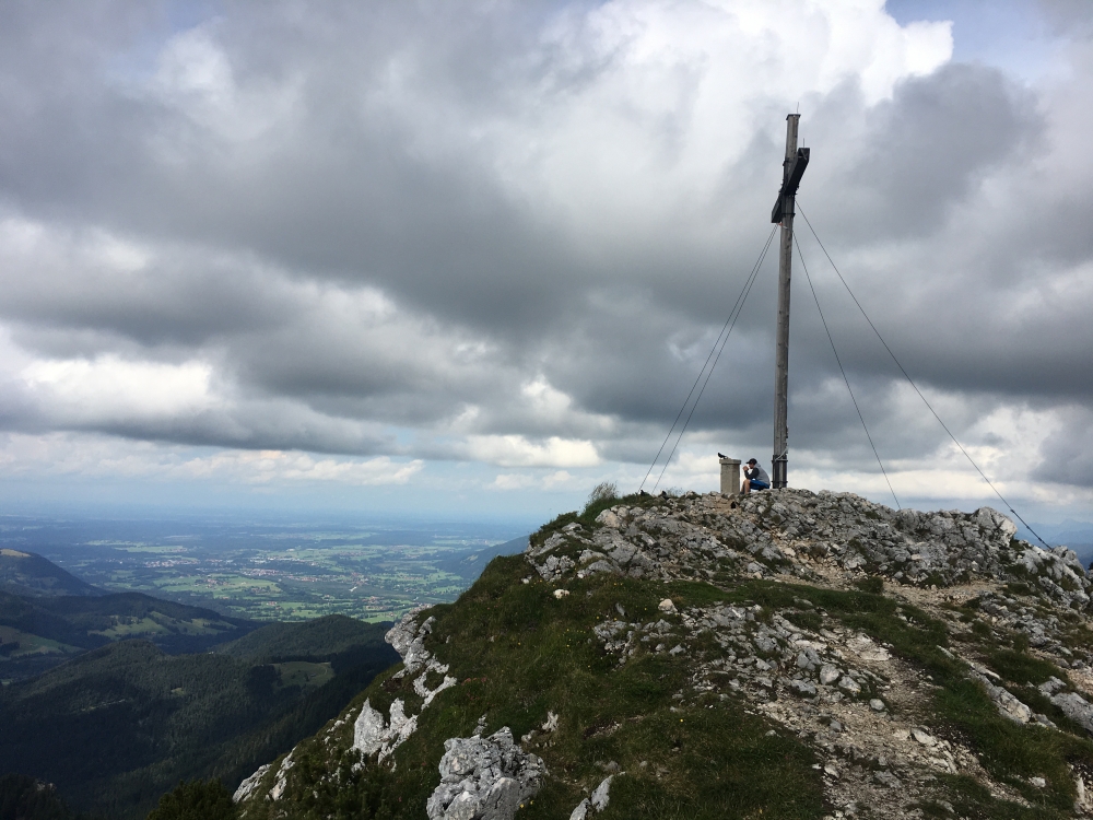 Wanderung Benediktenwand: Wanderung Benediktenwand: Benediktenwand vom westlichen Aufstieg
