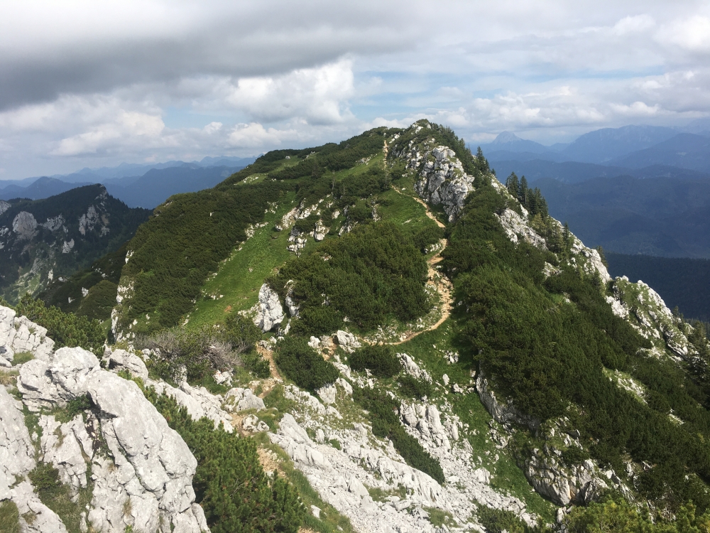 Wanderung Benediktenwand: östlicher Gipfelanstieg