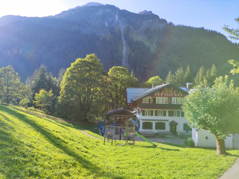 Wanderung Heilbronner Weg: Wanderung Heilbronner Weg: Der Berggasthof (Berggasthof Einödsbach)