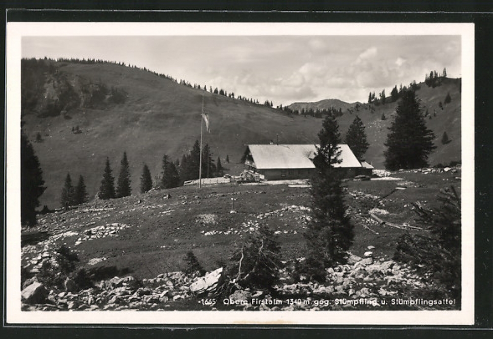 Wanderung Brecherspitz: Wanderung Brecherspitz: Obere Firstalm gegen Stümpfling und Stümpflingsattel (Berggasthof Obere Firstalm)