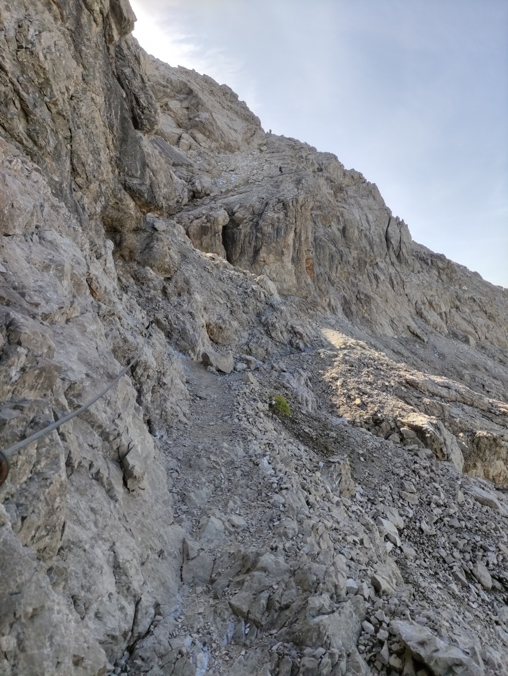 Wanderung Heilbronner Weg: Unschwer aber hochalpin geht es zum Gipfel