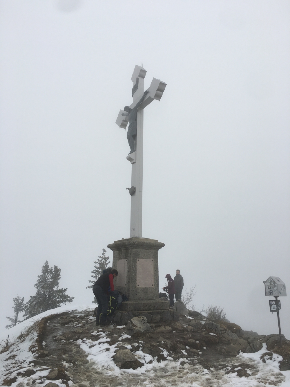 Wanderung Bodenschneid: Wanderung Bodenschneid: Am Gipfel (Bodenschneid)