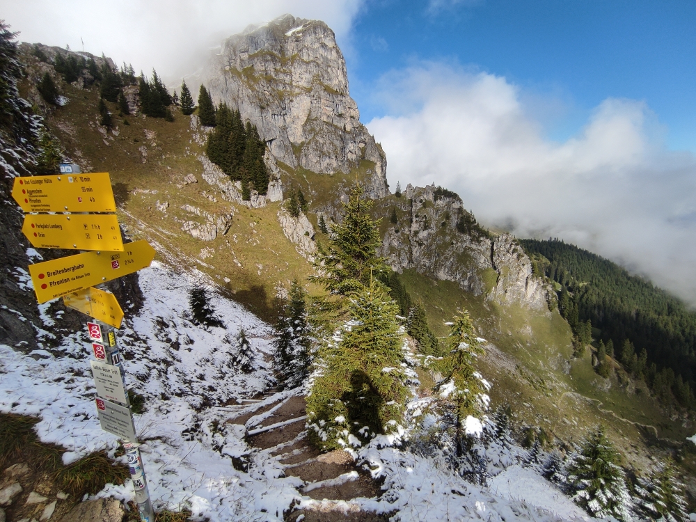 Wanderung Brentenjoch: Wanderung Brentenjoch: Im Sattel Böser Tritt
