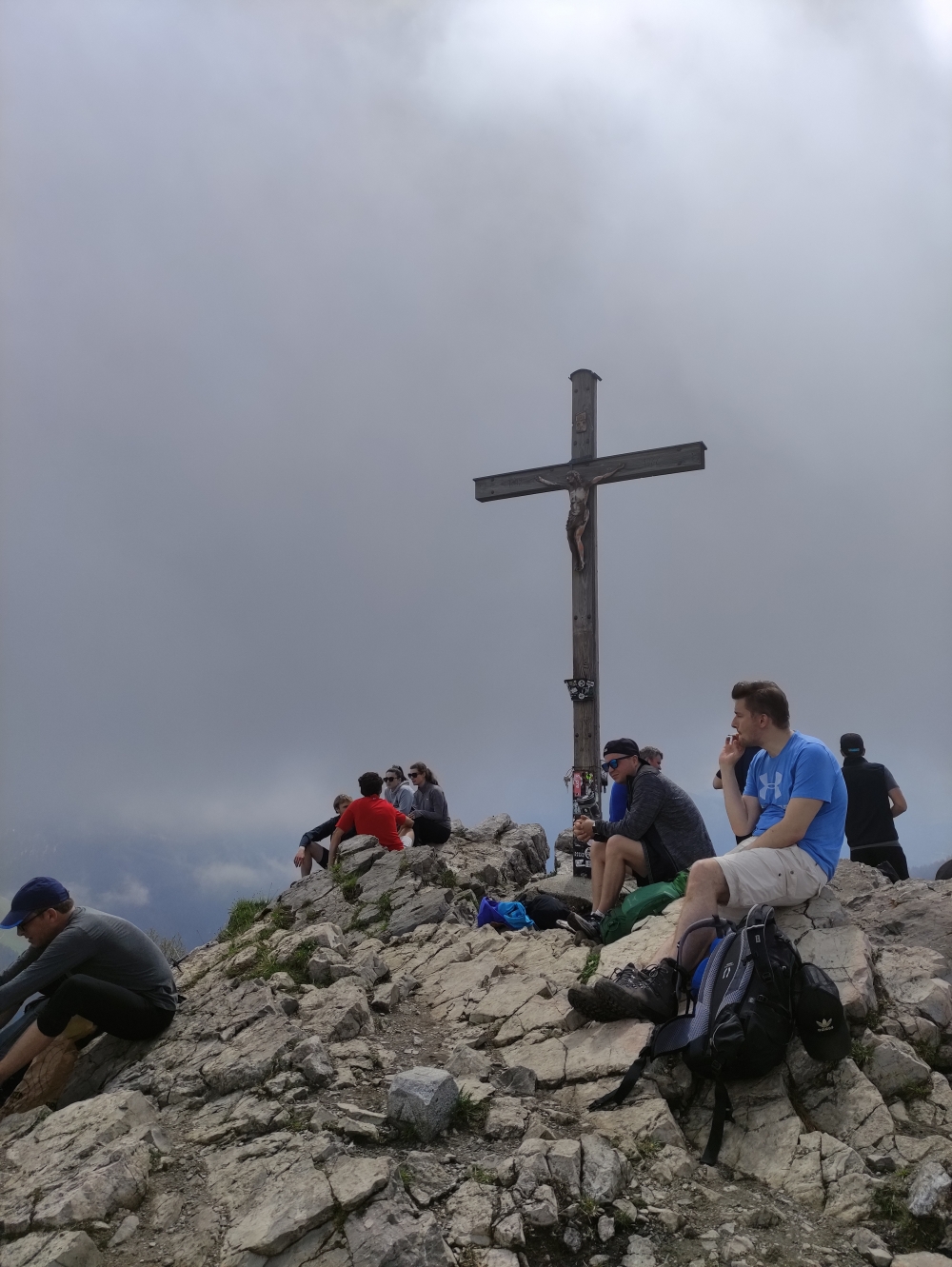 Wanderung Brecherspitz: Wanderung Brecherspitz: Gipfelkreuz (Brecherspitz)