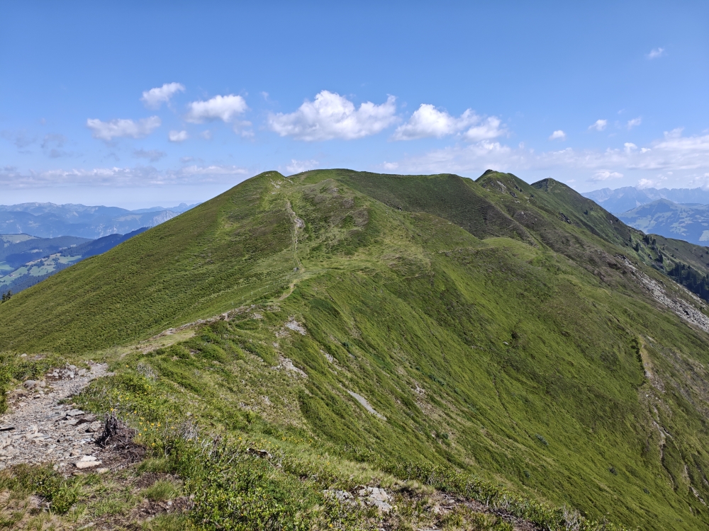 Wanderung Breiteggspitze: Blick zum Breitegg Gern 