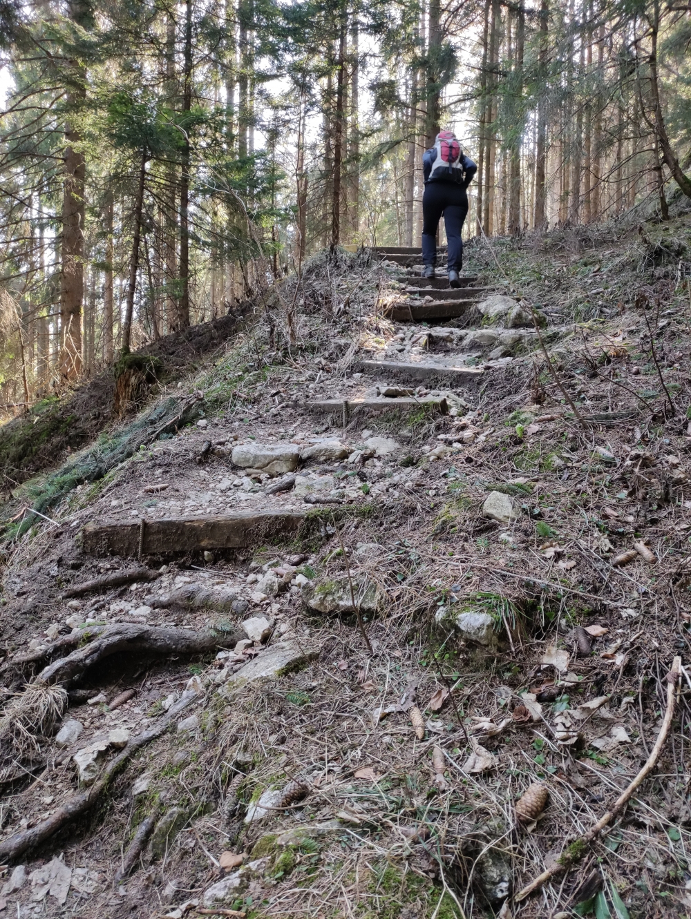Wanderung Breitenberg: Ein steiler, alter Pfad "Hubert-Stürzl-Steig"
