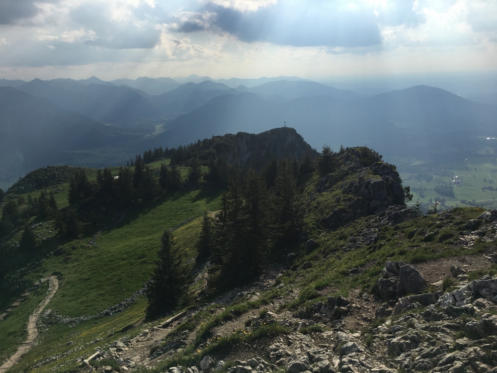 Wanderung Breitenstein: Blick vom Breitenstein auf den Bockstein