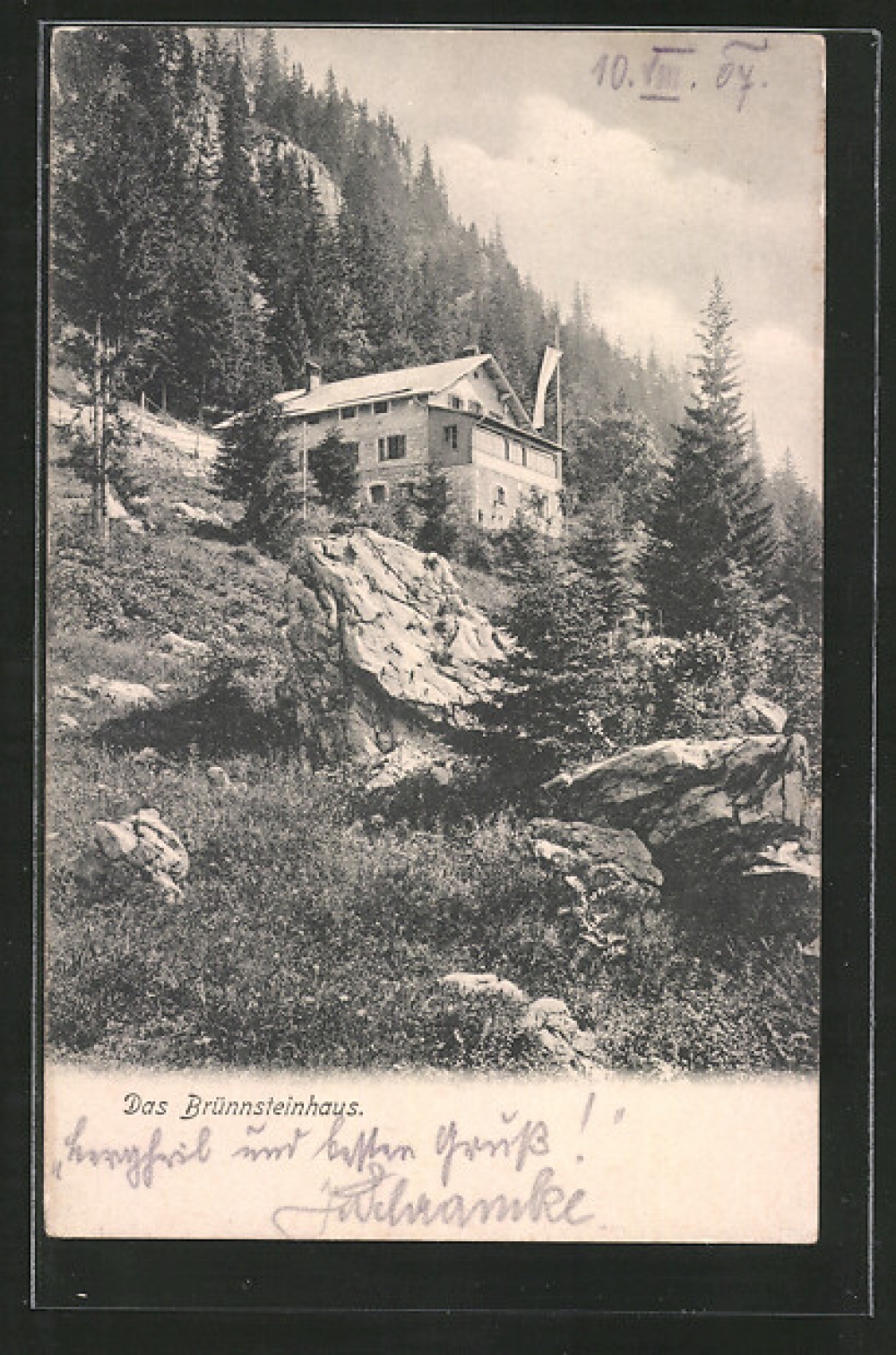 Brünnstein Rosengasse mit Klettersteig: Brünnstein Rosengasse mit Klettersteig: Brünnsteinhaus