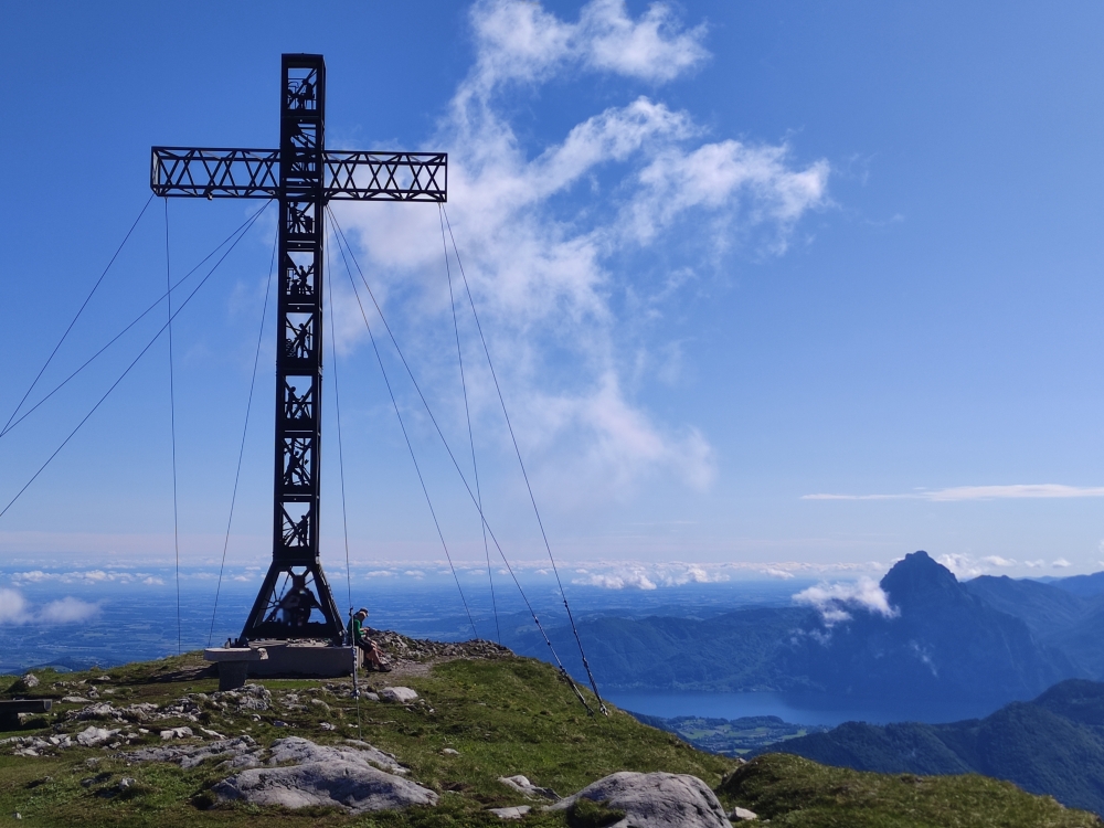 Wanderung Hochleckenhaus zur Christophorushütte: Wanderung Hochleckenhaus zur Christophorushütte: Das größte Gipfelkreuz der Ostalpen (Brunnkogel)