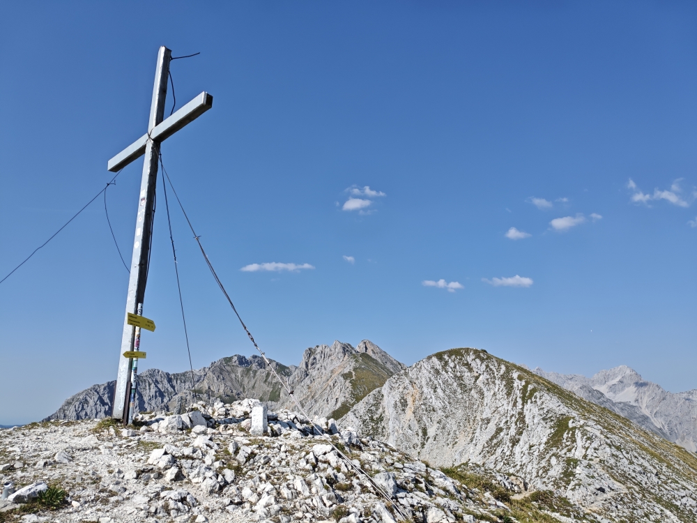Wanderung Brunnsteinspitze: Wanderung Brunnsteinspitze: Gipfelkreuz (Brunnsteinspitze)