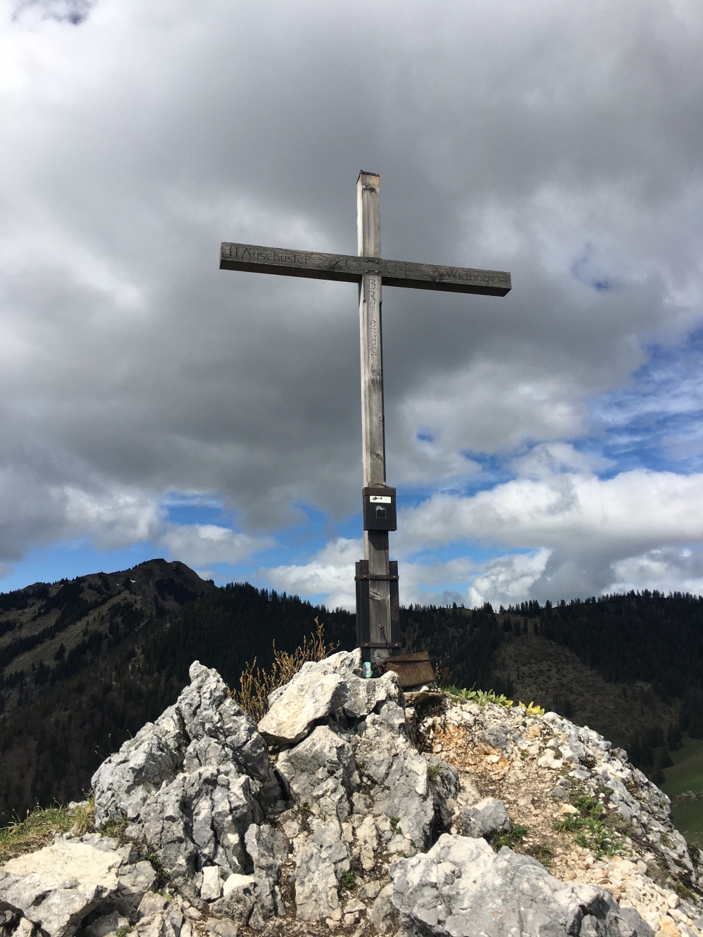 Wanderung Rechenberge & Dampfschiff: Wanderung Rechenberge & Dampfschiff: Am Gipfel (Dampfschiff)