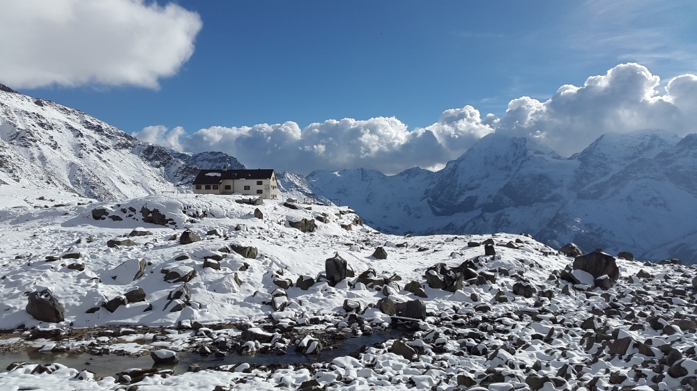 Klettersteig Hinteres Schöneck: Klettersteig Hinteres Schöneck: Düsseldorfer Hütte