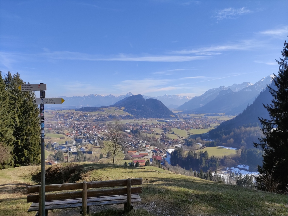 Wanderung Edelsberg: Blick über Röfleuten / Halden