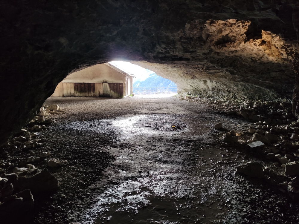 Wanderung Aescher: Wanderung Aescher: Unterer Ausgang (Eremitenhöhle)
