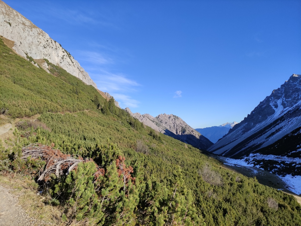 Wanderung Falscher Kogel: Latschengasse nach Osten