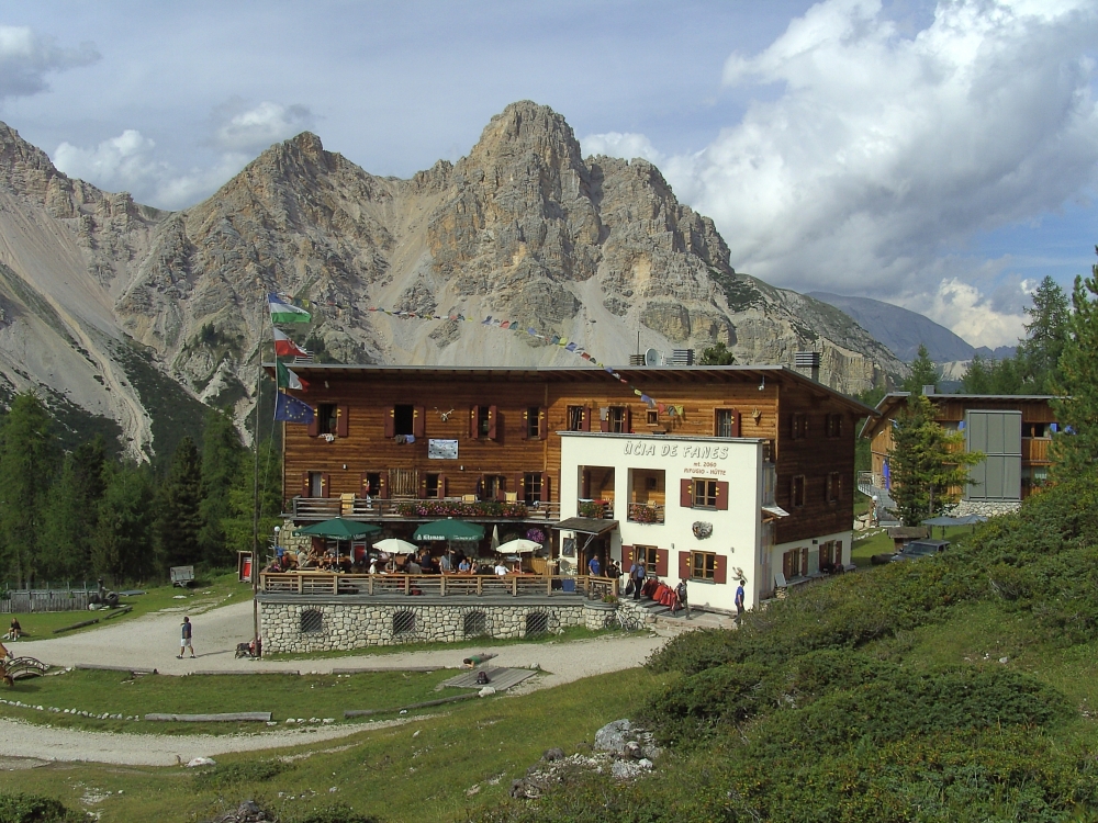 Wanderung Große Fanesalm: Wanderung Große Fanesalm: Faneshütte