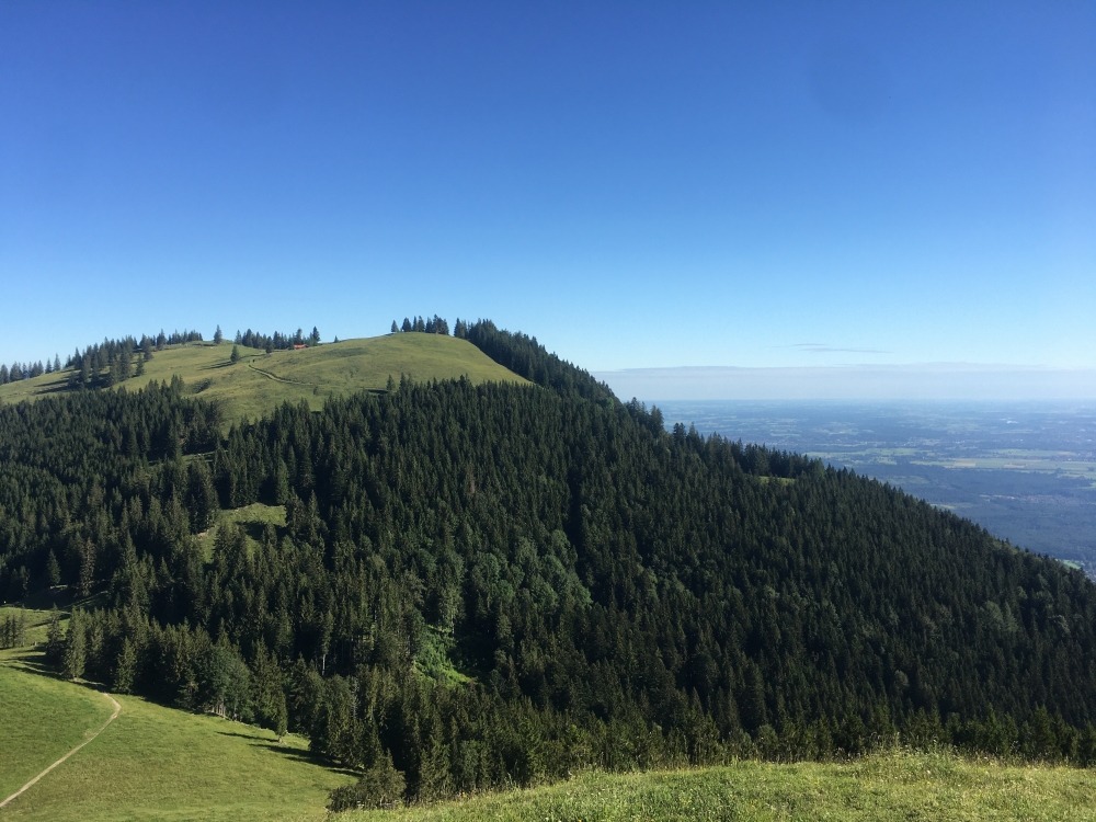 Wanderung Farrenpoint: Wanderung Farrenpoint: Blick vom Mitterberg (Farrenpoint)